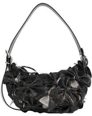 Junya Watanabe Rhinestone Ribbon Tas - Zwart