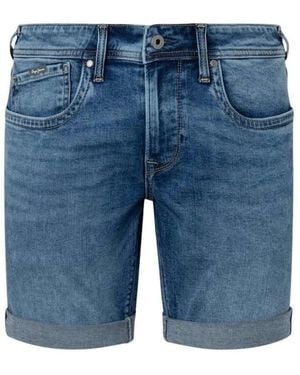 Pepe Jeans Denim Shorts - Blue