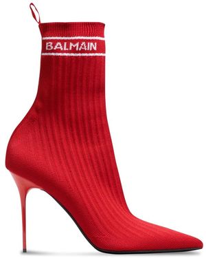Balmain Skye Stiefeletten 95Mm - Rot