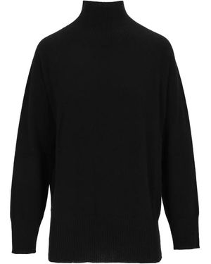 Kangra Dolcevita Raglan Met Splitten - Zwart
