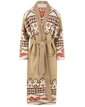 Akep Belted Coats - Natural