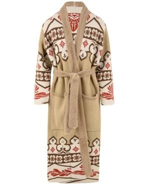 Akep Belted Coats - Natural