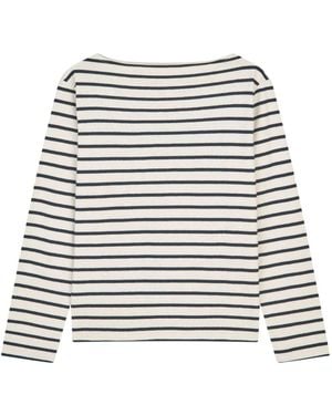 Mads Nørgaard Long Sleeve T-Shirts - Natural