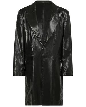 MM6 by Maison Margiela Leather Jackets - Black