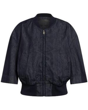 Dondup Jassen ,Blauw ,Denim Regular-Fit Bomberjack