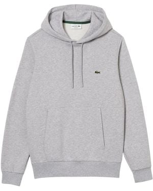 Lacoste Fleece Hoodie Für Herren - Grau