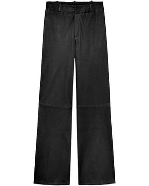 Arma Marina Leren Broek - Zwart