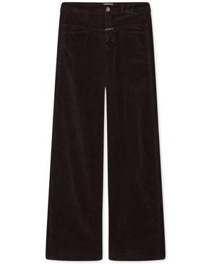 Closed Wide Trousers - Nero