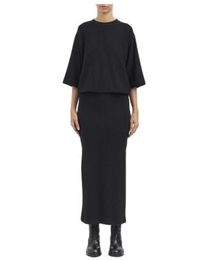 Thom Krom Viskose-Kleid - Schwarz