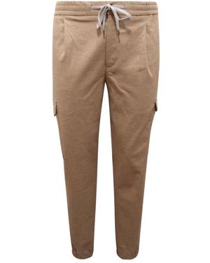 PT01 Slim-Fit Trousers - Natural