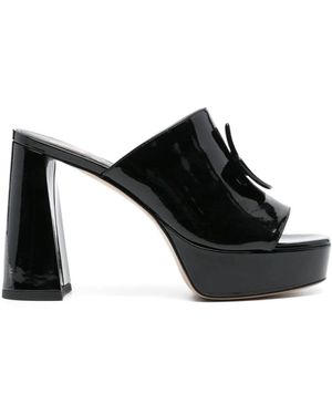 Patou Heeled Mules - Black