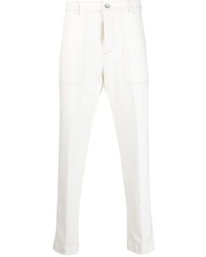 Peserico Straight Trousers - Blanco