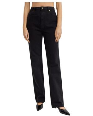 KHAITE Straight Fit Jeans - Black
