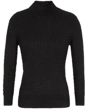 ARMANI EXCHANGE Truien & Vesten ,Zwart ,Wol High Crew Neck Sweater