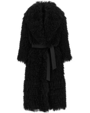 Simonetta Ravizza Belted Coats - Black