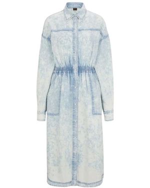 HUGO Elegantes Kleid Für Frauen - Blau