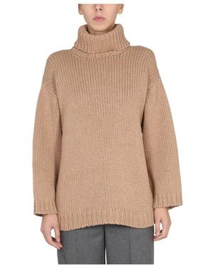 RED Valentino Maglia Mix Yarn And Lurex - Natur