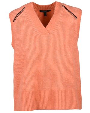 ARMANI EXCHANGE V-Neck Knitwear - Arancione