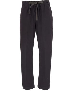 Semicouture Broeken ,Bruin ,Katoen Buddy Pants - Blauw