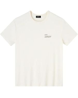 A.P.C. T-Shirts - White