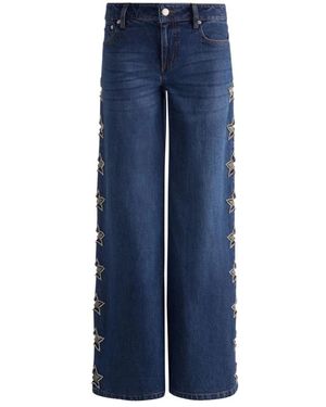 Alice + Olivia Wide Jeans - Blue