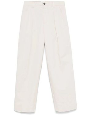 Closed Straight Pants - White