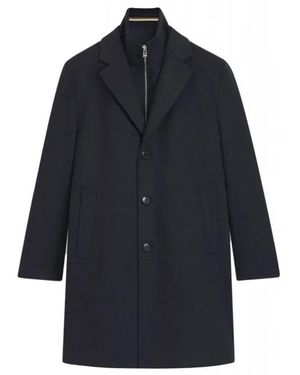 BOSS Single-Breasted Coats - Blu