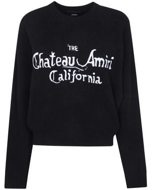 Amiri Round-Neck Strickwaren - Schwarz
