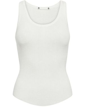 co'couture Sleeveless Tops - White