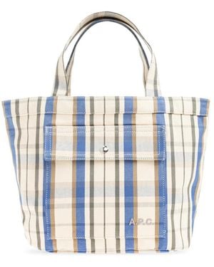 A.P.C. Tassen ,Katoen Cohtb Tas - Blauw