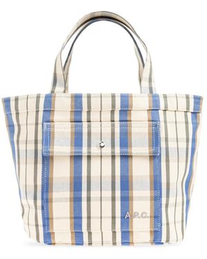 A.P.C. Tassen ,Katoen Cohtb Tas - Blauw