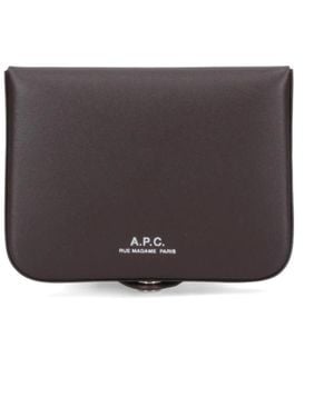 A.P.C. Braune geldbörsen - stilvoll und prakch