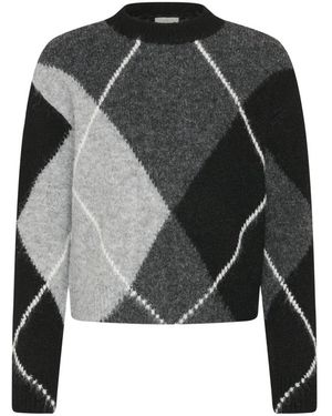 Kaffe Round-Neck Knitwear - Gris