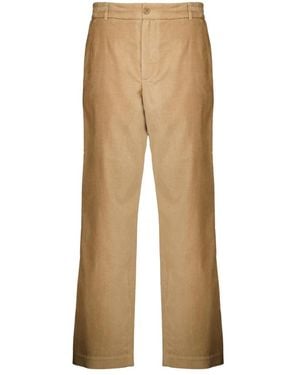 Moncler Wide Trousers - Natural