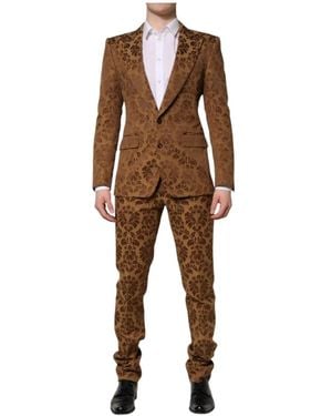 Dolce & Gabbana Single Breasted Suits - Bruin