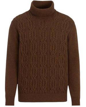 Oscar Jacobson Rollkragenpullover - Braun
