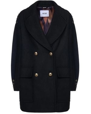 Bazar Deluxe Double-Breasted Coats - Blue