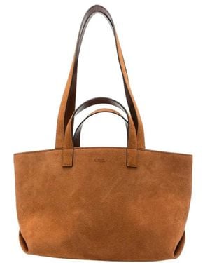 A.P.C. Tassen ,Bruin ,Suède Drummer Small