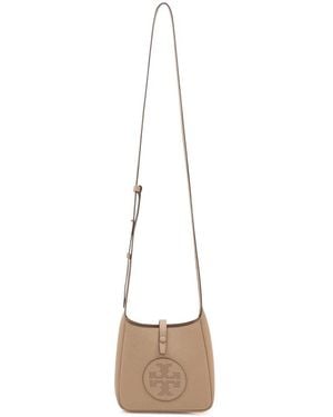 Tory Burch Mini Soft Leather Shoulder Bag - White