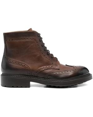 Doucal's Lace-Up Boots - Brown