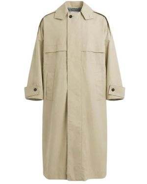 Marni Nylon Trenchcoat Met Riem - Naturel