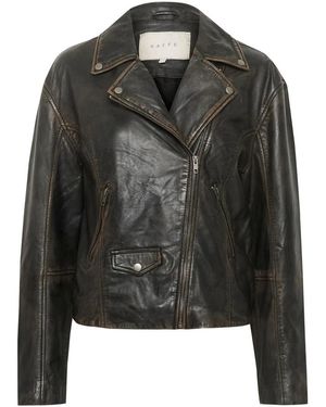 Kaffe Leather Jackets - Zwart