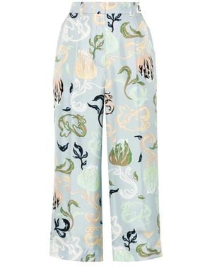 Lanvin Wide Trousers - Bleu