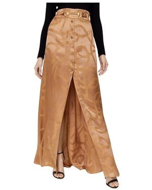 Balmain Maxi Skirts - Brown