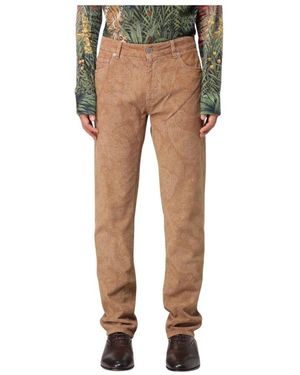 Etro Braune Lässige Cordhose