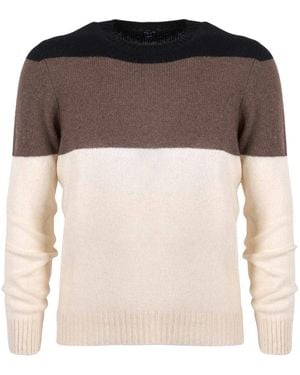 Barba Napoli Round-Neck Knitwear - Marron