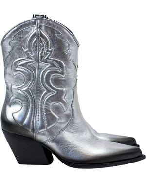 Elena Iachi Cowboy Boots - Gris