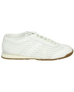 Högl Schoenen ,Wit ,Leer 101148 Kai Sneaker