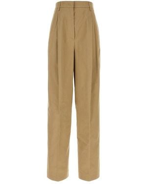 Prada Wide Trousers - Natural
