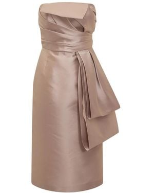 Alberta Ferretti Short Dresses - Brown